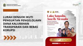 Lurah Dengok Ikuti Penguatan Pengelolaan Dana Kalurahan Transparan dan Bebas Korupsi